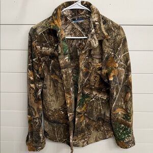Columbia Woodland Camo Button Down Fleece